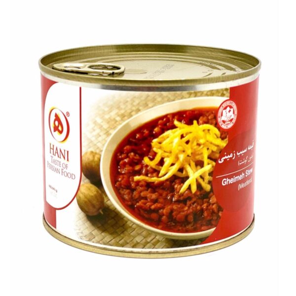 Hani Gheimeh Stew (Meatless) 480gr کنسرو قیمه سیب زمینی بدون گوشت هانی