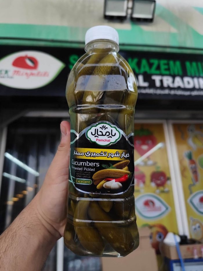 Pamchal Cucumbers Fermented Pickled 1040gr خیار شور تخمیری ممتاز - Image 1