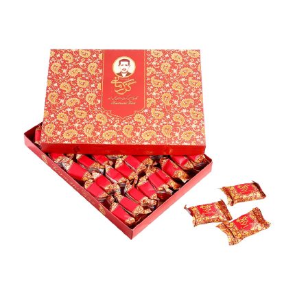 Kermani Gaz with 28% Almond Nuts گز لقمه ای با 28درصد مغز بادام