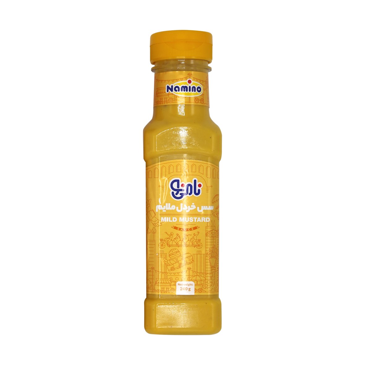 2025/11/1000260093.jpg Namino Mild Mustard Sauce 245gr سس خردل ملایم نامی نو - Image 1