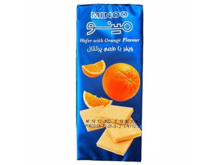 Minoo Wafer with Orange Flavour ویفر با طعم پرتقال مینو