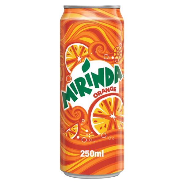 Miranda Carbonated Soft drink Orange flavor 250ml نوشابه پرتقالی میراندا
