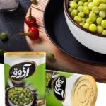 Azooghe Shiraz Canned Green Peas 380gr کنسرو نخود سبز آذوقه شیراز