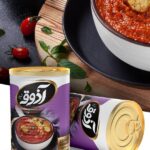 Azooghe Shiraz Canned eggplant Feed 380gr کنسرو خوراک بادمجان آذوقه شیراز