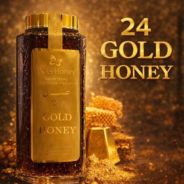 Inas Premium Gold Honey 750gr عسل با طلا 24عیار ایناس