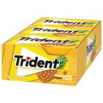 Trident Pineapple gum 14sticks آدامس آناناس تریدنت