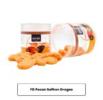 Dried Pecan Dragee Saffron 180gr پکان با روکش زعفران