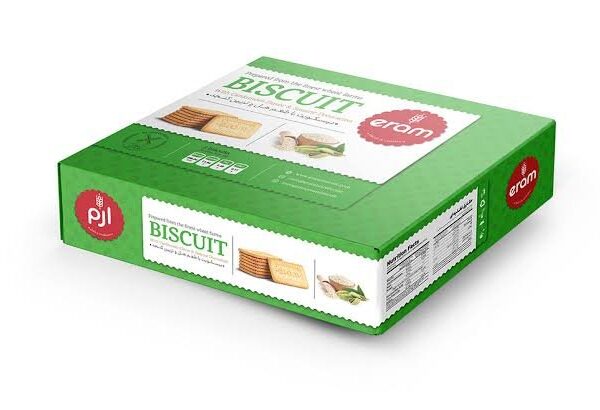 Eram biscuit with cardamom flavor and sesame decoration 800gr بيسكوييت با طعم هل و تزيين كنجد ارم
