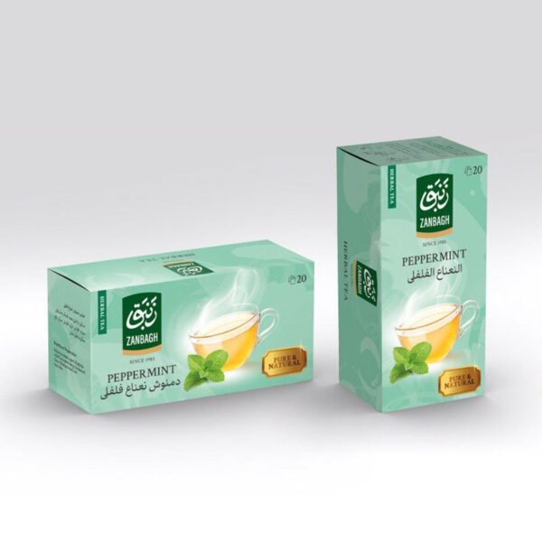 Zanbagh Peppermint Herbal Tea 20pc دمنوش نعناع فلفلی زنبق