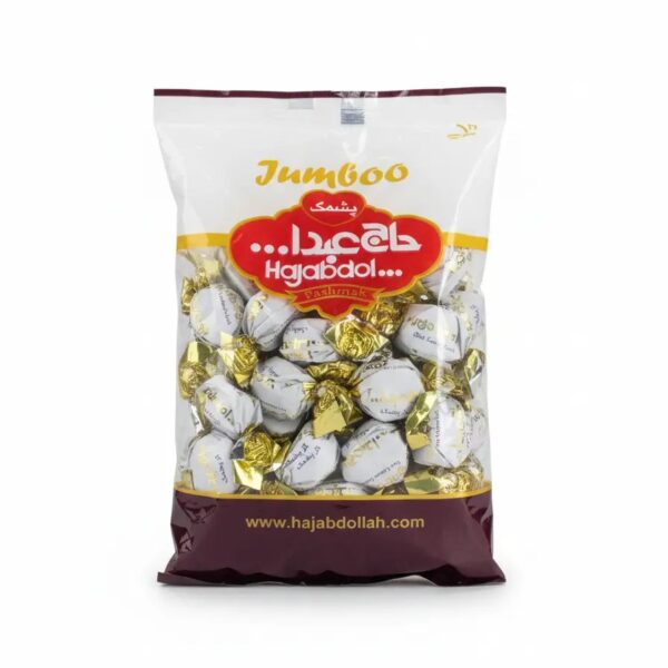 Hajabdolah Milky Coated Gaz Cotton Candy 500gr گز پشمک با روکش فرآورده شیری حاج عبدالله