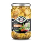 Pamchal salty mixed vegetables with tomato juice 650gr ترشی مخلوط حاوی آب گوجه فرنگی پامچال