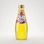 Romidel carbonated drink rose water and saffron flavor 290ml نوشیدنی گلاب و زعفران گازدار رومیدل