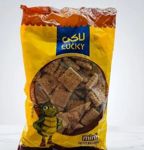 Lucky mini petit beurre 150gr بیسکوییت مینی پتی بور کاکائویی لاکی