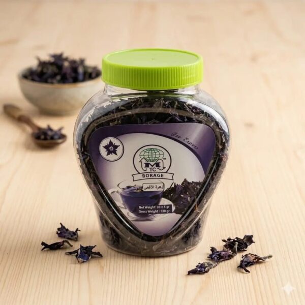MTC Premium Borage Herbal Tea 130g – Gol Gavzaban (Relaxing Herbal Infusion) دمنوش گل گاوزبان ام‌تی‌سی -آرامش بخش طبیعی