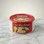 Momtaz jonoub marlin fish in oil with chili 140gr کنسرو نیزه ماهی با فلفل در روغن ممتاز جنوب