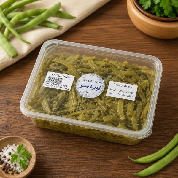 Homemade Green Beans 500Gr لوبیا سبز آماده خانگی
