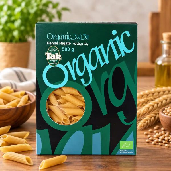 Tak Penne Rigate 500gr پنه ریگاته تک ماکارون اورگانیک