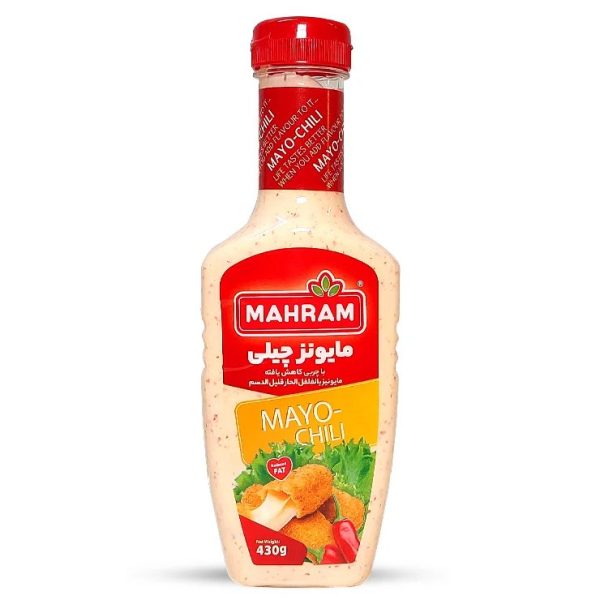 Mahram Mayo Chili 430gr سس مایونز چیلی مهرام با چربی کاهش یافته